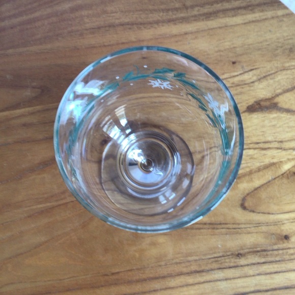 Libbey Coca-Cola Winter Ivy Snowflake Glass Wine Goblet - Picture 7 of 8